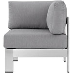 Shore Outdoor Patio Aluminum Corner Sofa by Modway