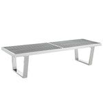 Sauna 5' Stainless Steel Bench by Modway Mid-Century Modern