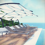 Shore Outdoor Patio Aluminum Chaise Set of 6 by Modway