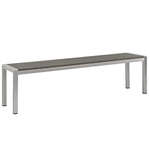 Shore 3 Piece Outdoor Patio Aluminum Dining Set by Modway