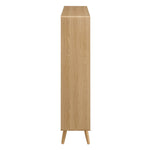 Transmit 7 Shelf Wood Grain Bookcase by Modway