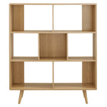 Transmit 7 Shelf Wood Grain Bookcase by Modway