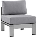 Shore 7-Piece Outdoor Patio Aluminum Sectional Sofa Set by Modway