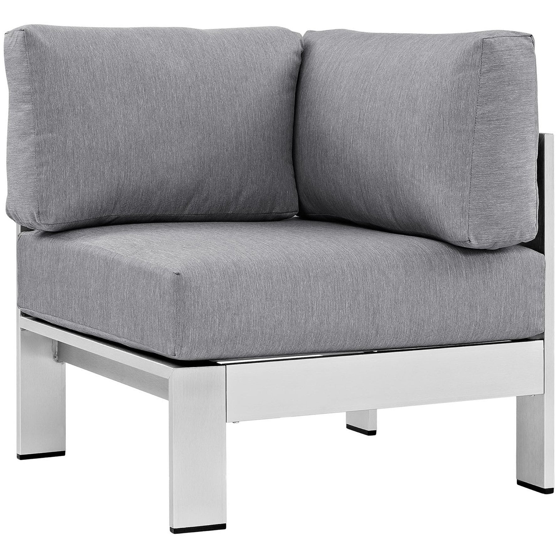 Shore 7-Piece Outdoor Patio Aluminum Sectional Sofa Set by Modway