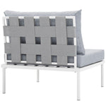 Harmony Armless Outdoor Patio Aluminum Chair by Modway