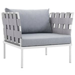 Harmony 3-Piece Outdoor Patio Aluminum Sectional Sofa Set by Modway