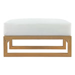 Upland Outdoor Patio Teak Ottoman by Modway