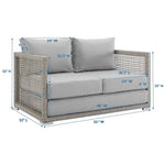 Aura Outdoor Patio Wicker Rattan Loveseat by Modway