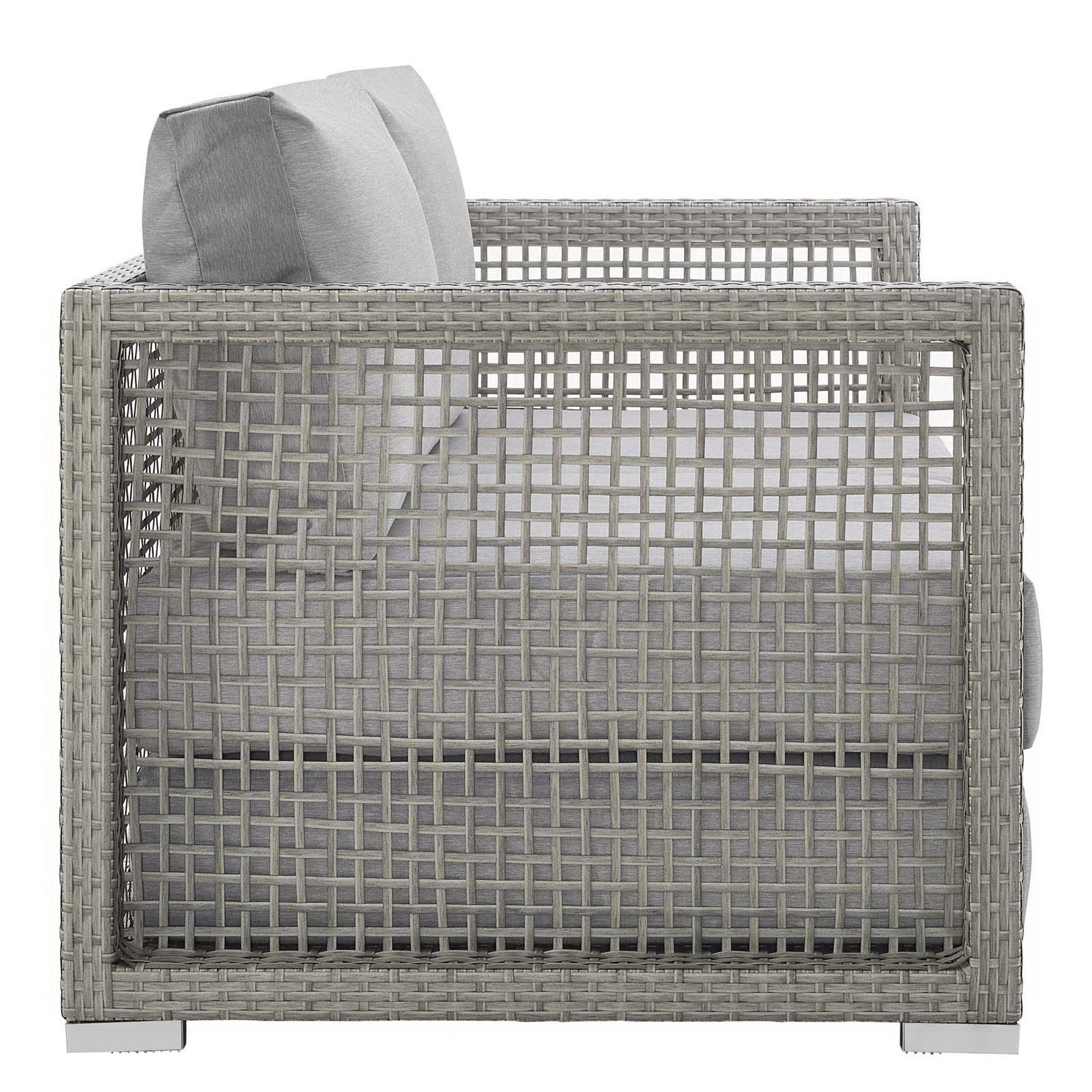 Aura Outdoor Patio Wicker Rattan Loveseat by Modway