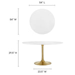 Lippa 54" Round Wood Dining Table by Modway