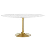 Lippa 60" Round Faux Marble Dining Table by Modway
