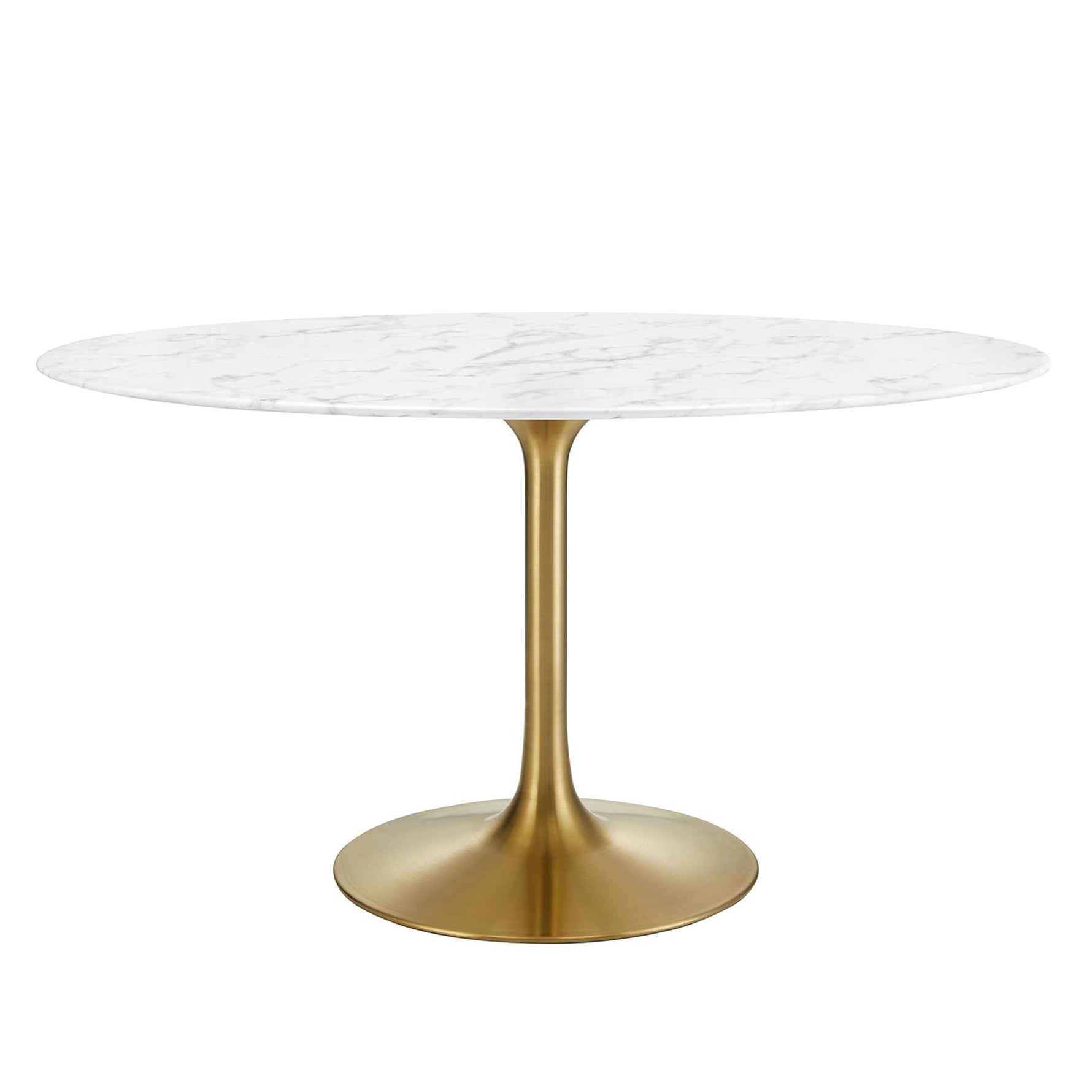 Lippa 54" Oval Faux Marble Dining Table by Modway