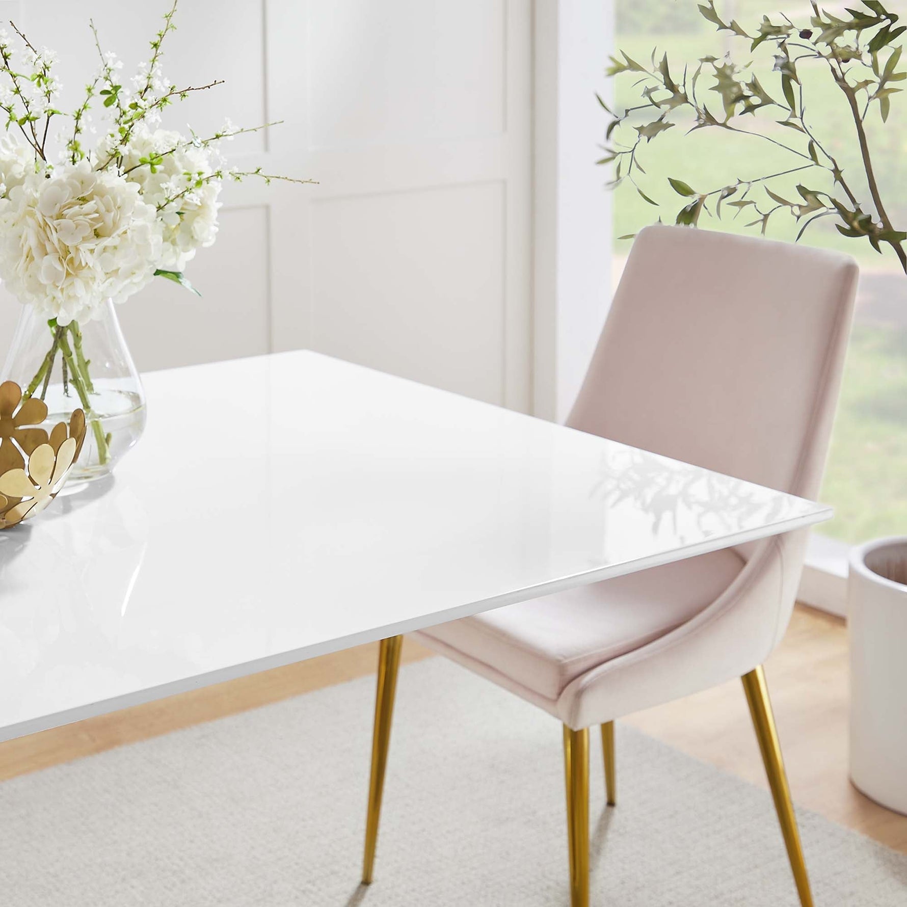 Lippa 60" Rectangular Wood Dining Table by Modway