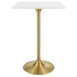 Lippa 28" Square Wood Bar Table by Modway