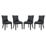 Marquis Faux Leather Dining Chair Set of 4 by Modway