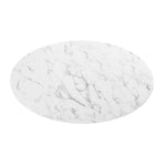 Lippa 48" Oval Faux Marble Dining Table by Modway
