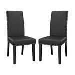 Parcel Vinyl Dining Side Chair Set of 2 by Modway