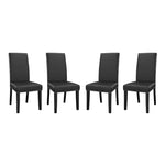 Parcel Vinyl Dining Side Chair Set of 4 by Modway