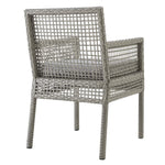 Aura Outdoor Patio Wicker Rattan Dining Armchair Set of 2