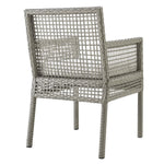 Aura Outdoor Patio Wicker Rattan Dining Armchair Set of 2