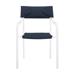 Raleigh Stackable Outdoor Patio Aluminum Dining Armchair by Modway