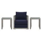 Aura 3 Piece Outdoor Patio Wicker Rattan Set by Modway