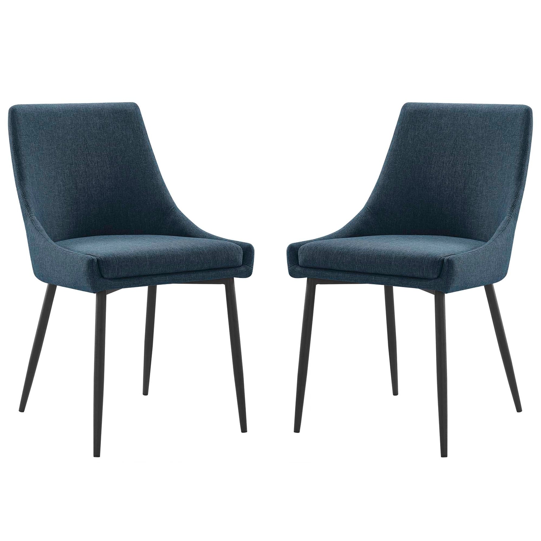 Viscount Upholstered Fabric Dining Chairs - Set of 2 by Modway