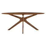 Crossroads 71" Oval Wood Dining Table by Modway