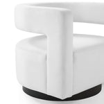 Spin Cutaway Performance Velvet Swivel Armchair by Modway