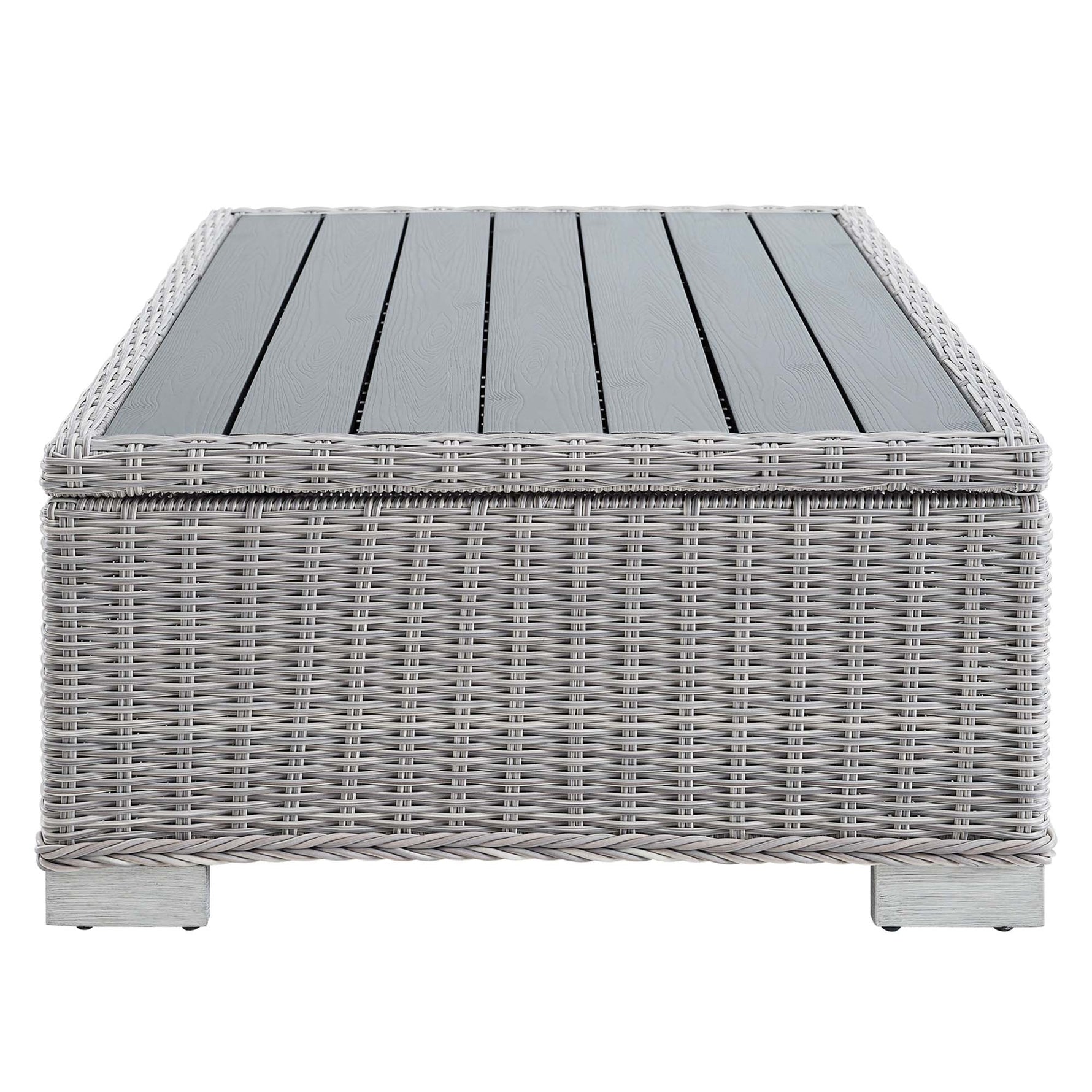 Conway 45" Outdoor Patio Wicker Rattan Coffee Table by Modway