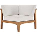 Bayport Outdoor Patio Teak Wood Corner Chair by Modway