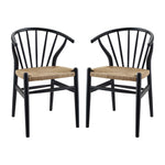 Flourish Spindle Wood Dining Side Chair Set of 2 by Modway
