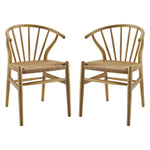 Flourish Spindle Wood Dining Side Chair Set of 2 by Modway