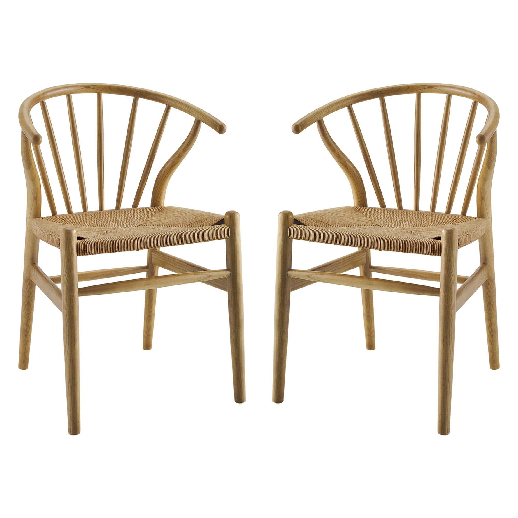 Flourish Spindle Wood Dining Side Chair Set of 2 by Modway