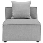 Saybrook Outdoor Patio Upholstered Sectional Sofa Armless Chair