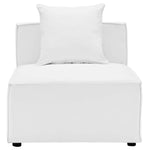 Saybrook Outdoor Patio Upholstered Sectional Sofa Armless Chair