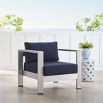 Shore Sunbrella Fabric Aluminum Outdoor Patio Armchair by Modway