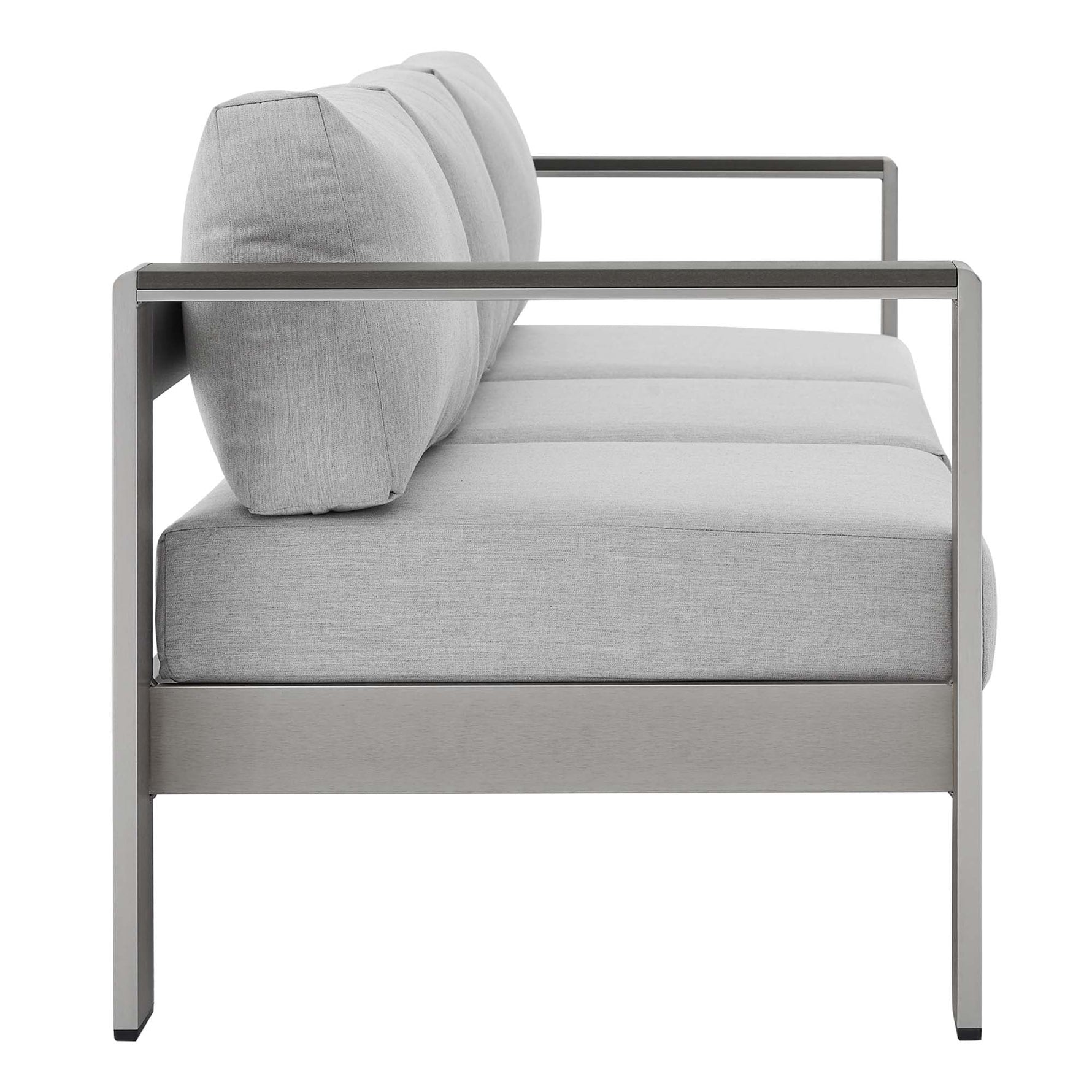 Shore Sunbrella Fabric Aluminum Outdoor Patio Sofa by Modway