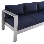 Shore Sunbrella Fabric Aluminum Outdoor Patio Sofa by Modway
