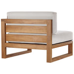 Upland 3-Piece Outdoor Patio Teak Wood Sectional Sofa Set by Modway