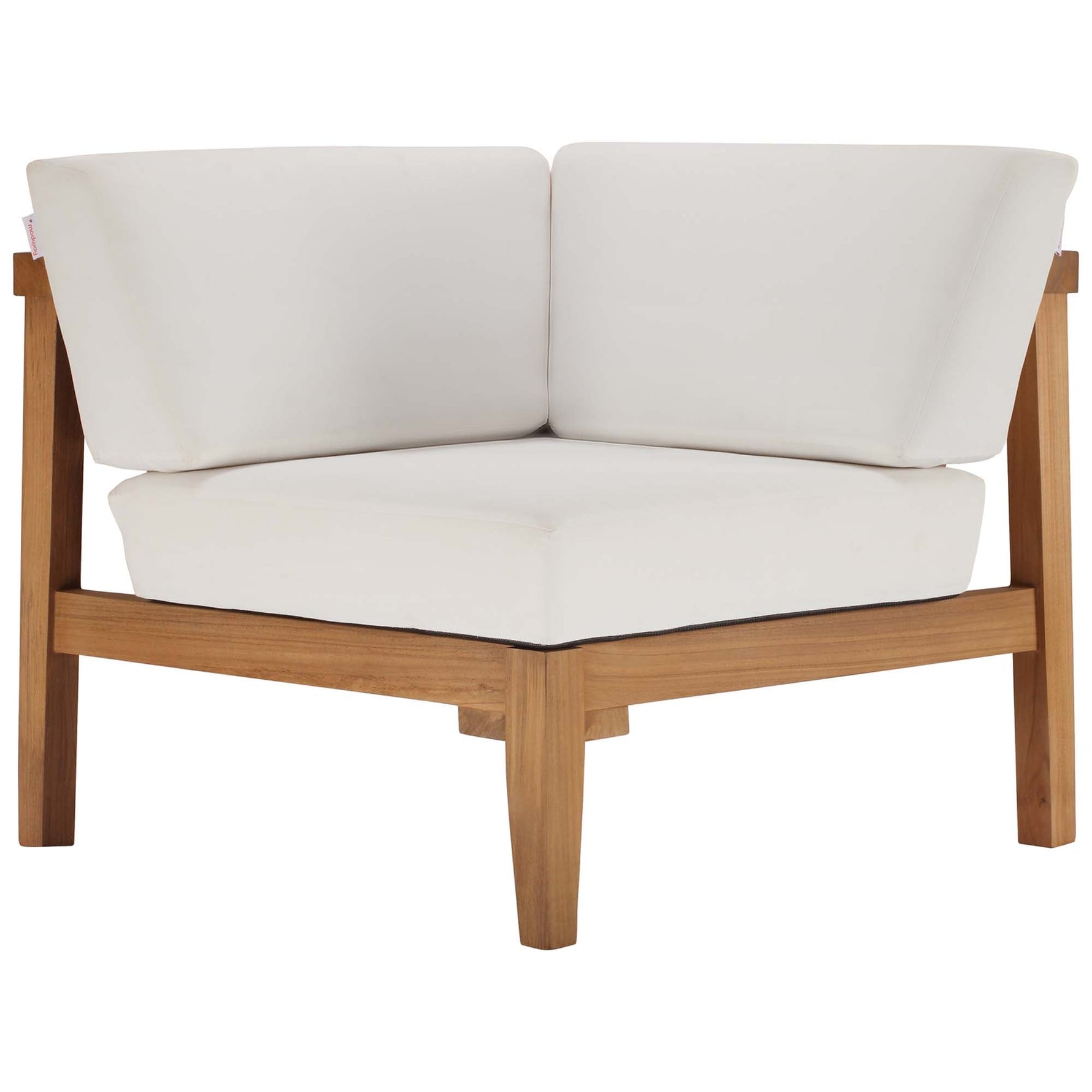 Bayport 3-Piece Outdoor Teak Wood Sectional Sofa Set by Modway