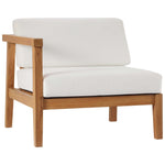 Bayport 3-Piece Outdoor Teak Wood Sectional Sofa Set by Modway