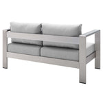 Shore 3 Piece Sunbrella Fabric Outdoor Patio Aluminum Set by Modway