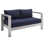 Shore 3 Piece Sunbrella Fabric Outdoor Patio Aluminum Set by Modway