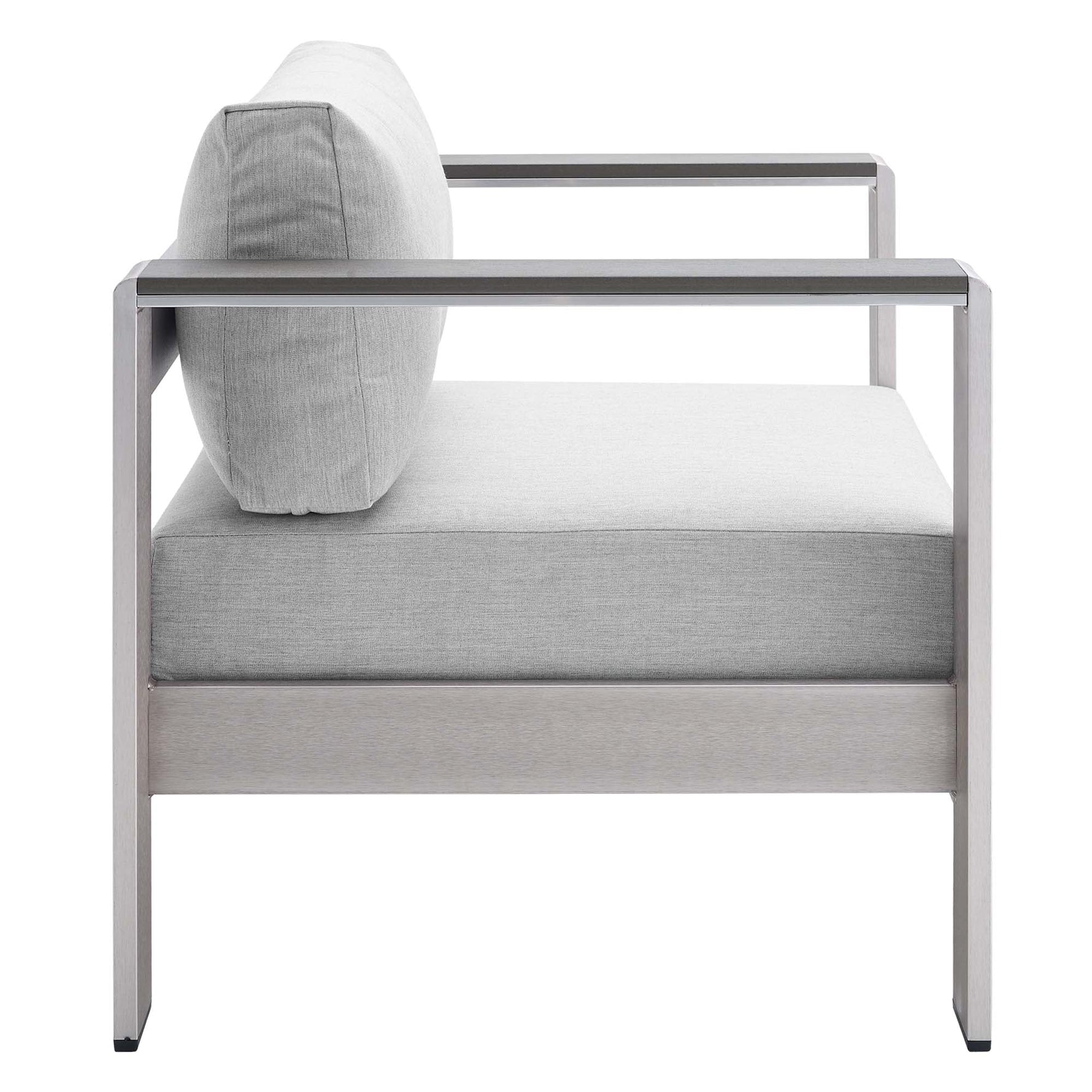 Shore 4 Piece Sunbrella Fabric Outdoor Patio Aluminum Set by Modway