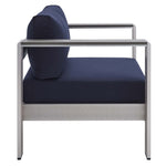 Shore 4 Piece Sunbrella Fabric Outdoor Patio Aluminum Set by Modway