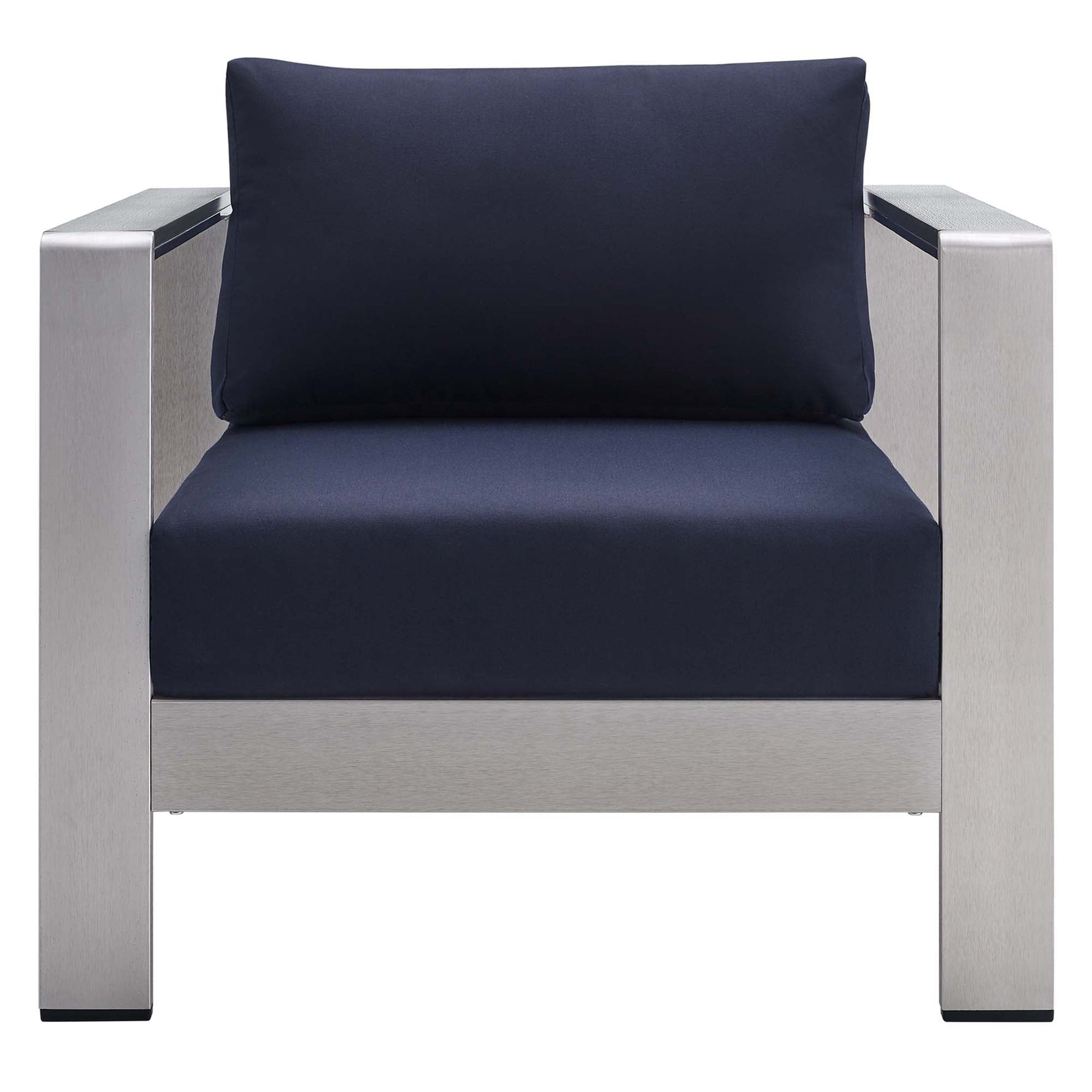 Shore 4 Piece Sunbrella Fabric Outdoor Patio Aluminum Set by Modway