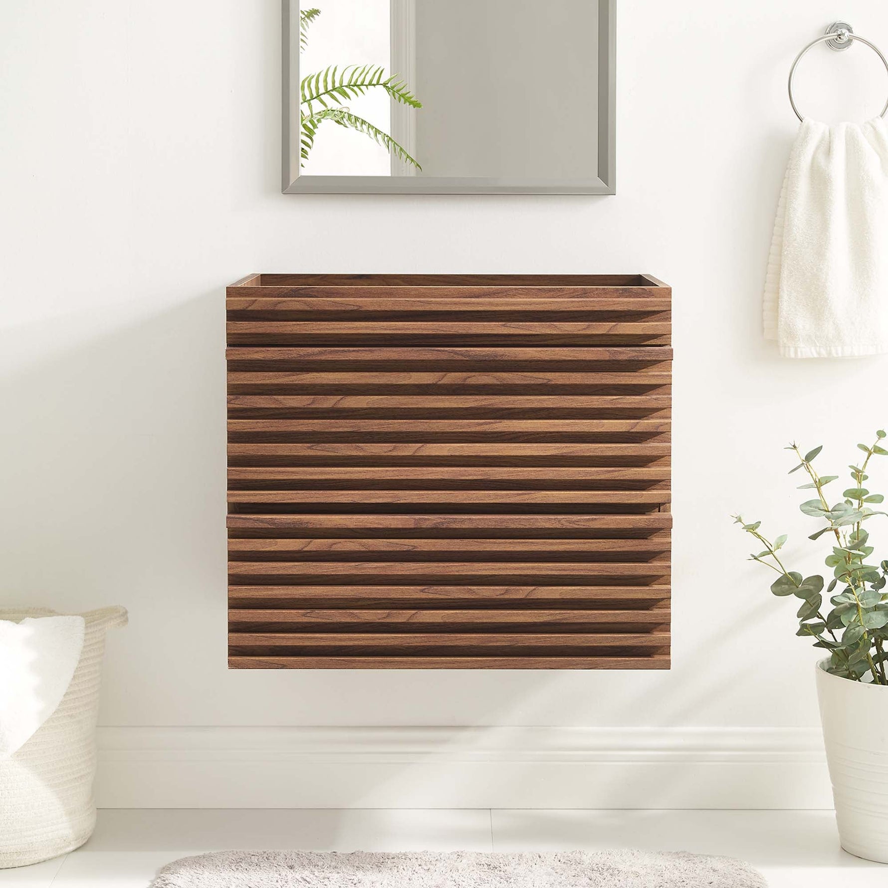 Render 24" Wall-Mount Bathroom Vanity Cabinet by Modway