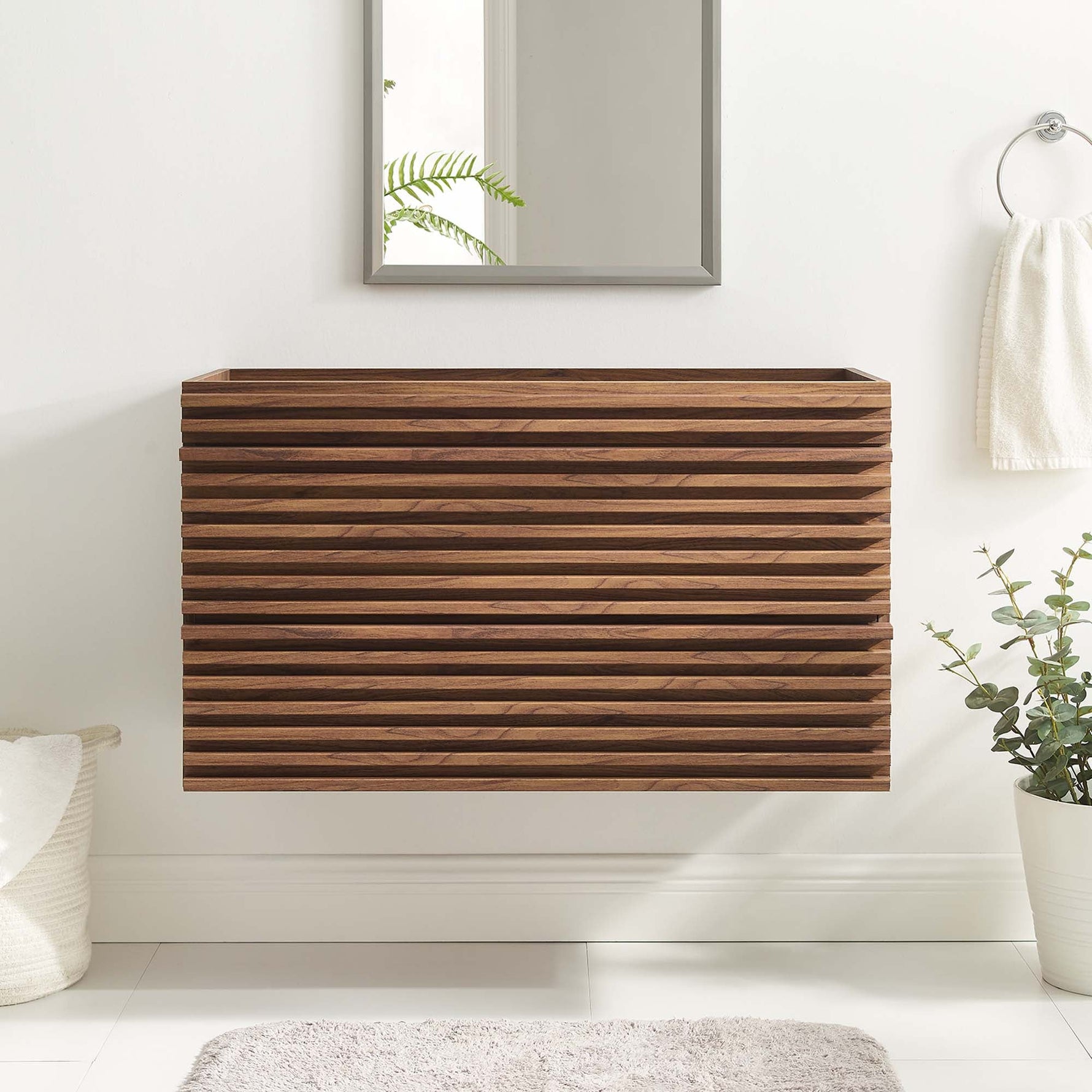Render 36" Wall-Mount Bathroom Vanity Cabinet by Modway
