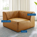 Bartlett Vegan Leather Corner Chair by Modway